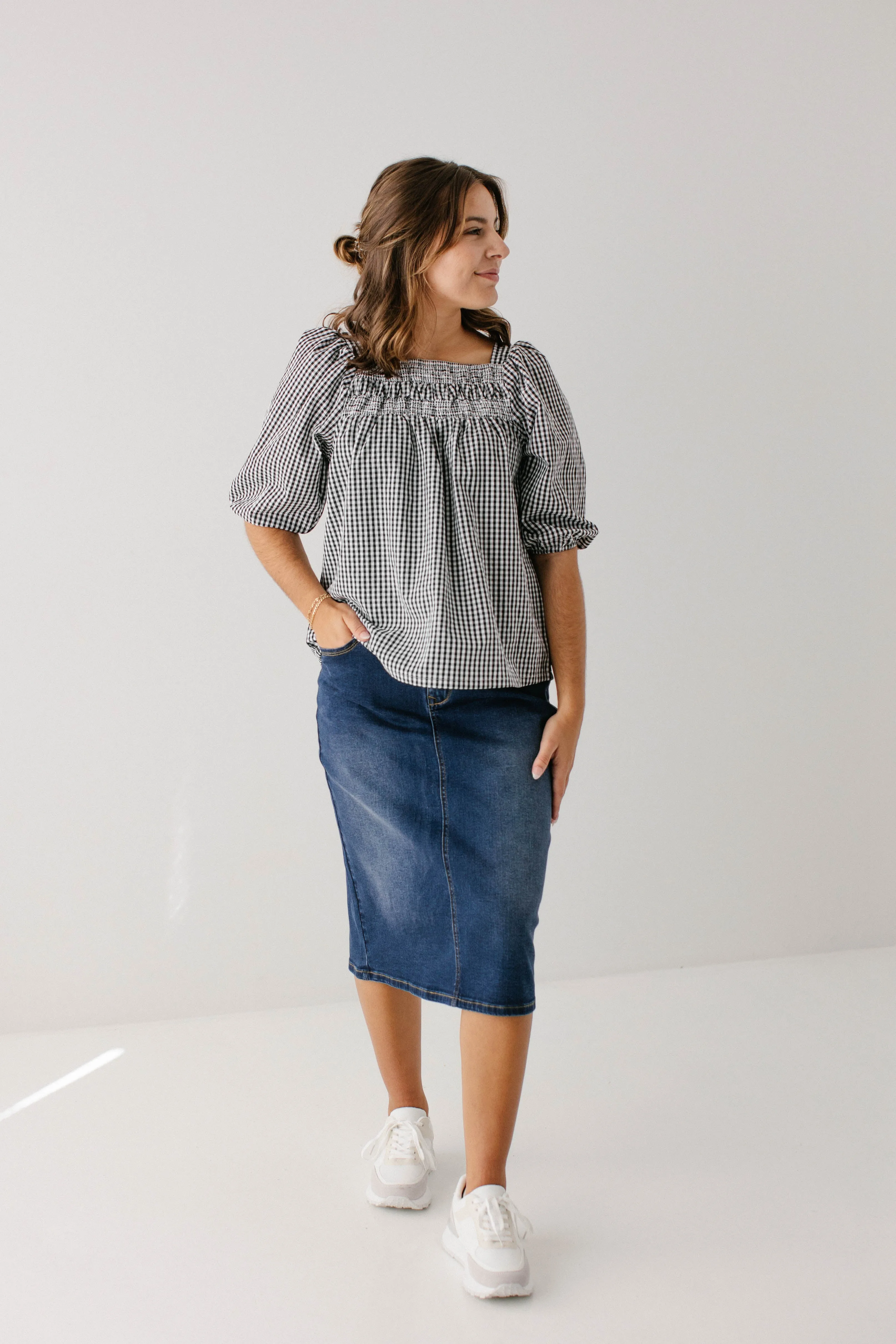 'Wren' Classic Denim Skirt FINAL SALE